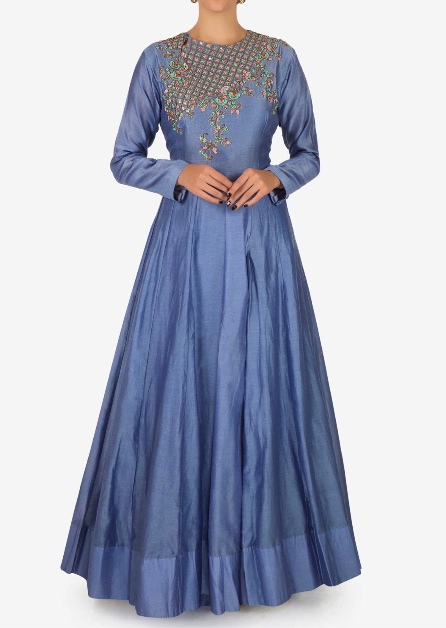 Lavender Anarkali gown- Indian Clothing in Denver, CO and Aurora, CO- India  Fashion X  Indian Fashion Xpressions