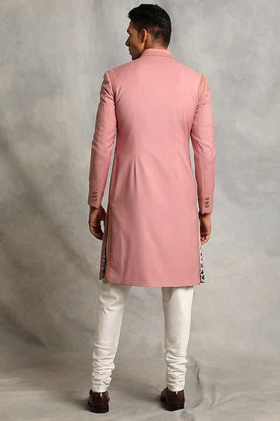 Baby Pink Sherwani Set Indian Clothing in Denver, CO, Aurora, CO, Boulder, CO, Fort Collins, CO, Colorado Springs, CO, Parker, CO, Highlands Ranch, CO, Cherry Creek, CO, Centennial, CO, and Longmont, CO. NATIONWIDE SHIPPING USA- India Fashion X