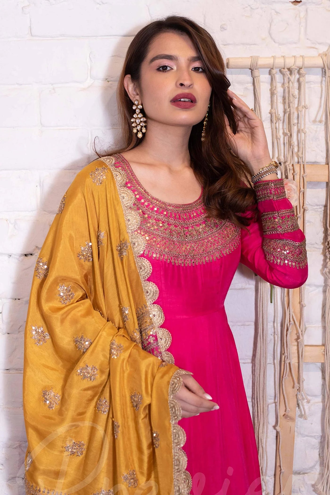 Pink Dori Embroidered Anarkali Indian Clothing in Denver, CO, Aurora, CO, Boulder, CO, Fort Collins, CO, Colorado Springs, CO, Parker, CO, Highlands Ranch, CO, Cherry Creek, CO, Centennial, CO, and Longmont, CO. NATIONWIDE SHIPPING USA- India Fashion X