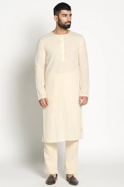 Ivory Linen Kurta Indian Clothing in Denver, CO, Aurora, CO, Boulder, CO, Fort Collins, CO, Colorado Springs, CO, Parker, CO, Highlands Ranch, CO, Cherry Creek, CO, Centennial, CO, and Longmont, CO. NATIONWIDE SHIPPING USA- India Fashion X