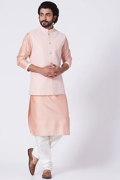 Salmon Jacket Set Indian Clothing in Denver, CO, Aurora, CO, Boulder, CO, Fort Collins, CO, Colorado Springs, CO, Parker, CO, Highlands Ranch, CO, Cherry Creek, CO, Centennial, CO, and Longmont, CO. NATIONWIDE SHIPPING USA- India Fashion X