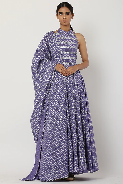 Lavender Kalidar Anarkali Set - Indian Clothing in Denver, CO, Aurora, CO, Boulder, CO, Fort Collins, CO, Colorado Springs, CO, Parker, CO, Highlands Ranch, CO, Cherry Creek, CO, Centennial, CO, and Longmont, CO. Nationwide shipping USA - India Fashion X
