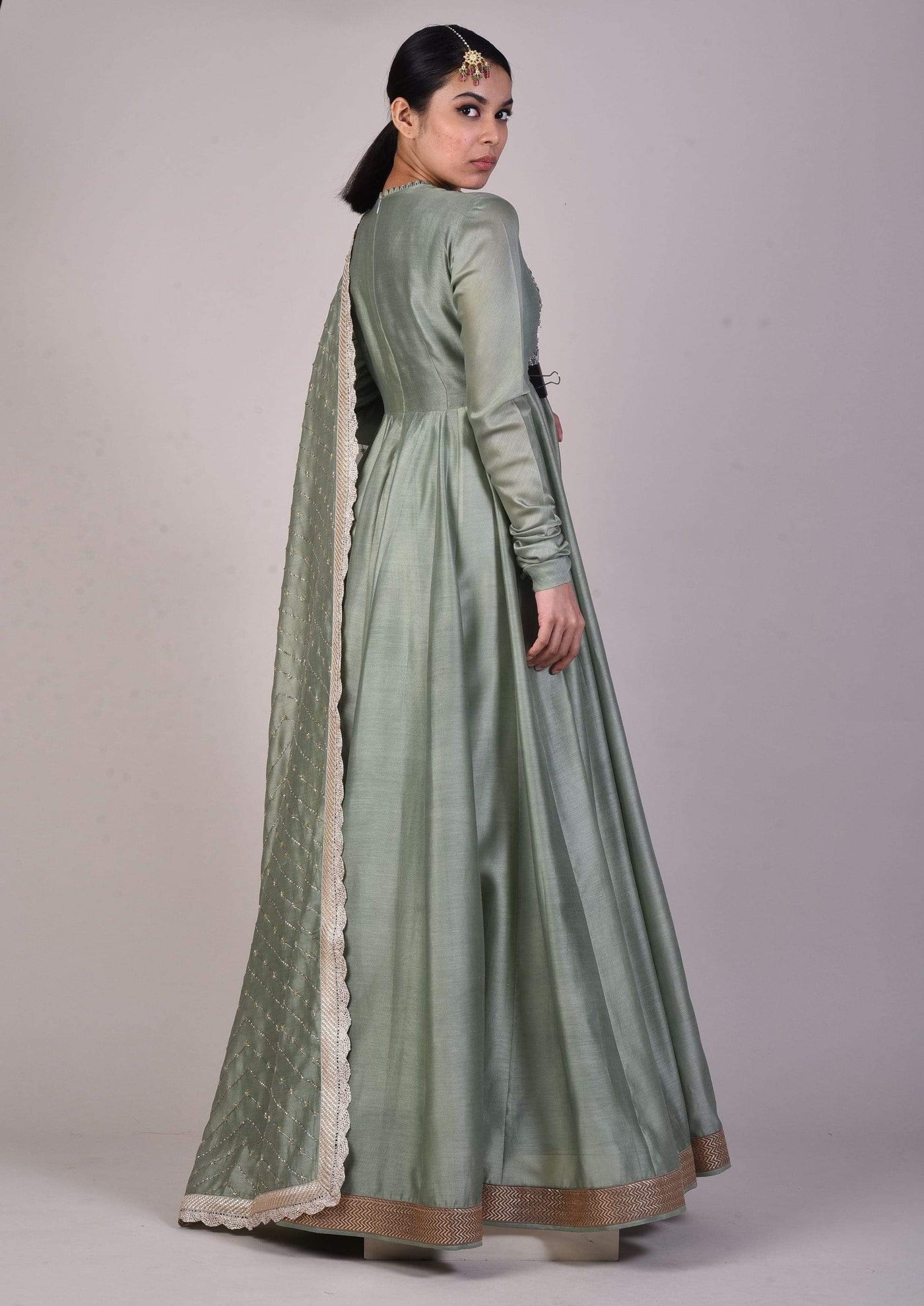 Mint Green Yoke Anarkali - Indian Clothing in Denver, CO, Aurora, CO, Boulder, CO, Fort Collins, CO, Colorado Springs, CO, Parker, CO, Highlands Ranch, CO, Cherry Creek, CO, Centennial, CO, and Longmont, CO. Nationwide shipping USA - India Fashion X