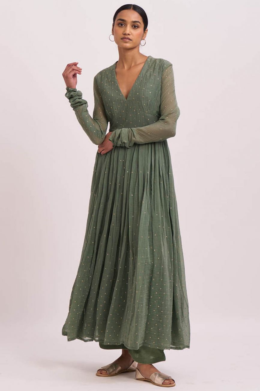 Leaf Green Anarkali- Indian Clothing in Denver, Co and Aurora, CO- India Fashion x XL Leaf Green Anarkali- Indian Clothing in Denver, Co and Aurora, CO- India Fashion x XL