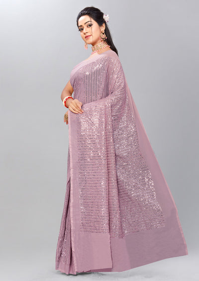 Lavender Shimmer Saree - Indian Clothing in Denver, CO, Aurora, CO, Boulder, CO, Fort Collins, CO, Colorado Springs, CO, Parker, CO, Highlands Ranch, CO, Cherry Creek, CO, Centennial, CO, and Longmont, CO. Nationwide shipping USA - India Fashion X