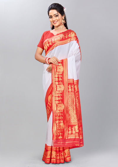 Orange Traditional Embroidered Saree - Indian Clothing in Denver, CO, Aurora, CO, Boulder, CO, Fort Collins, CO, Colorado Springs, CO, Parker, CO, Highlands Ranch, CO, Cherry Creek, CO, Centennial, CO, and Longmont, CO. Nationwide shipping USA - India Fashion X