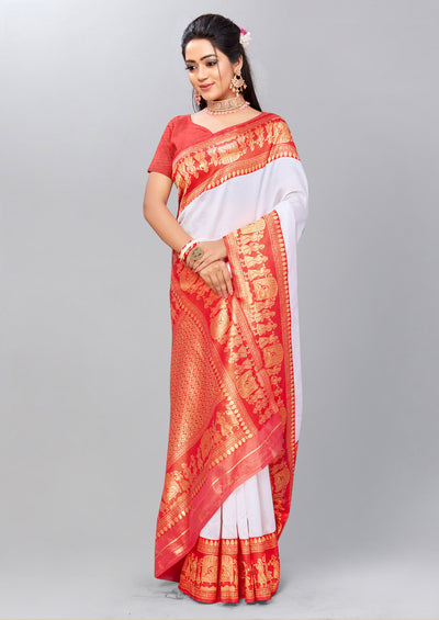 Orange Traditional Embroidered Saree - Indian Clothing in Denver, CO, Aurora, CO, Boulder, CO, Fort Collins, CO, Colorado Springs, CO, Parker, CO, Highlands Ranch, CO, Cherry Creek, CO, Centennial, CO, and Longmont, CO. Nationwide shipping USA - India Fashion X