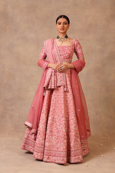 Blush pink lehenga set - Indian Clothing in Denver, CO, Aurora, CO, Boulder, CO, Fort Collins, CO, Colorado Springs, CO, Parker, CO, Highlands Ranch, CO, Cherry Creek, CO, Centennial, CO, and Longmont, CO. Nationwide shipping USA - India Fashion X