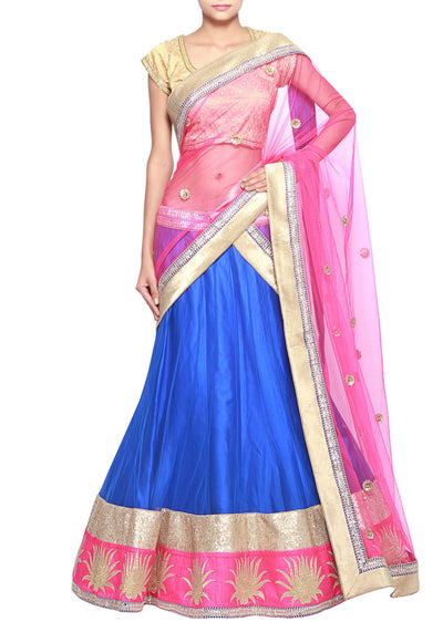 Royal blue lehenga - Indian Clothing in Denver, CO, Aurora, CO, Boulder, CO, Fort Collins, CO, Colorado Springs, CO, Parker, CO, Highlands Ranch, CO, Cherry Creek, CO, Centennial, CO, and Longmont, CO. Nationwide shipping USA - India Fashion X