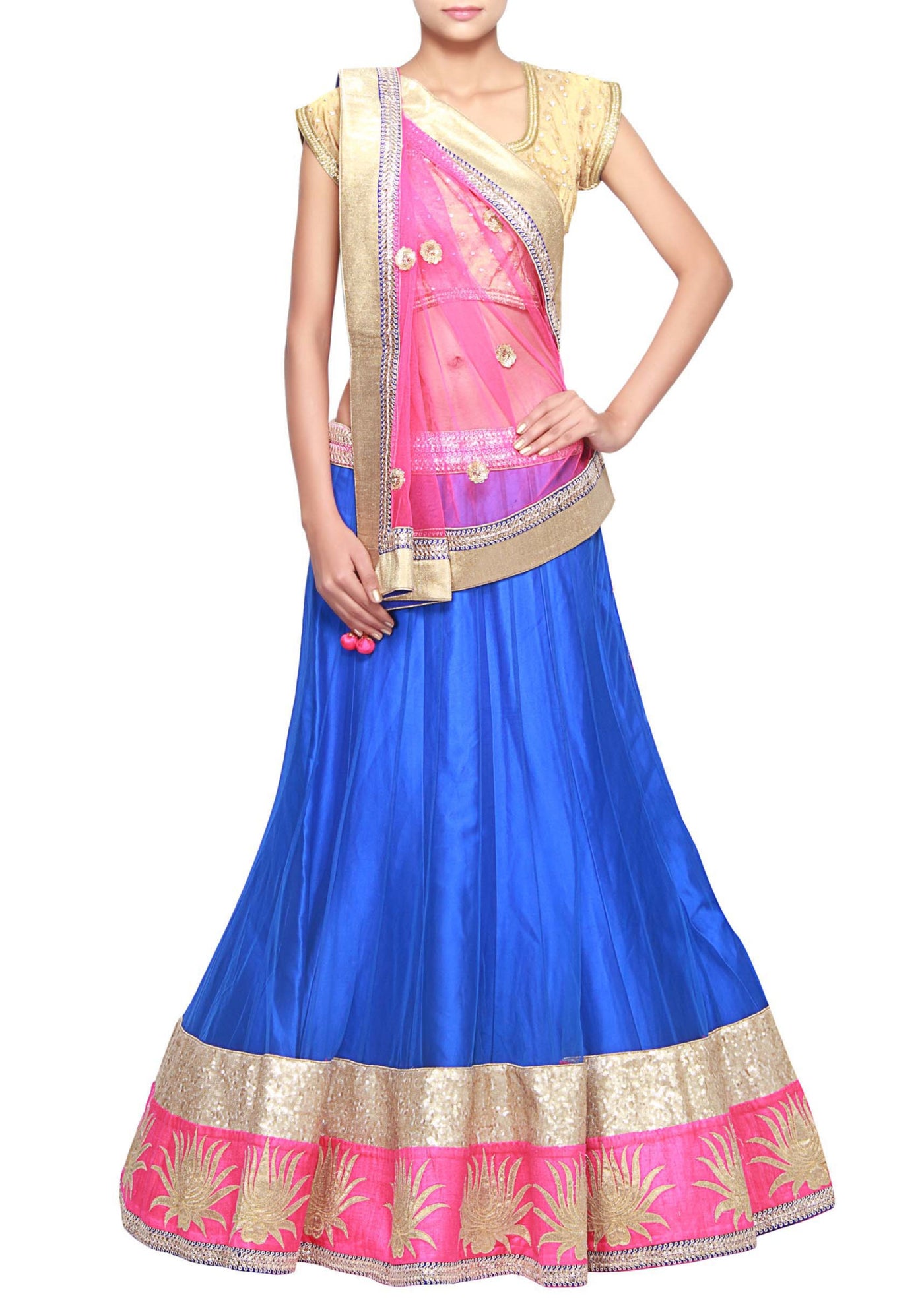 Royal blue lehenga - Indian Clothing in Denver, CO, Aurora, CO, Boulder, CO, Fort Collins, CO, Colorado Springs, CO, Parker, CO, Highlands Ranch, CO, Cherry Creek, CO, Centennial, CO, and Longmont, CO. Nationwide shipping USA - India Fashion X