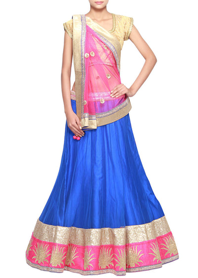 Royal blue lehenga - Indian Clothing in Denver, CO, Aurora, CO, Boulder, CO, Fort Collins, CO, Colorado Springs, CO, Parker, CO, Highlands Ranch, CO, Cherry Creek, CO, Centennial, CO, and Longmont, CO. Nationwide shipping USA - India Fashion X