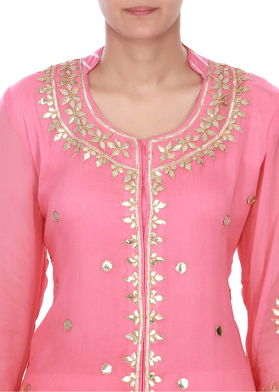 Pink straight suit - Indian Clothing in Denver, CO, Aurora, CO, Boulder, CO, Fort Collins, CO, Colorado Springs, CO, Parker, CO, Highlands Ranch, CO, Cherry Creek, CO, Centennial, CO, and Longmont, CO. Nationwide shipping USA - India Fashion X