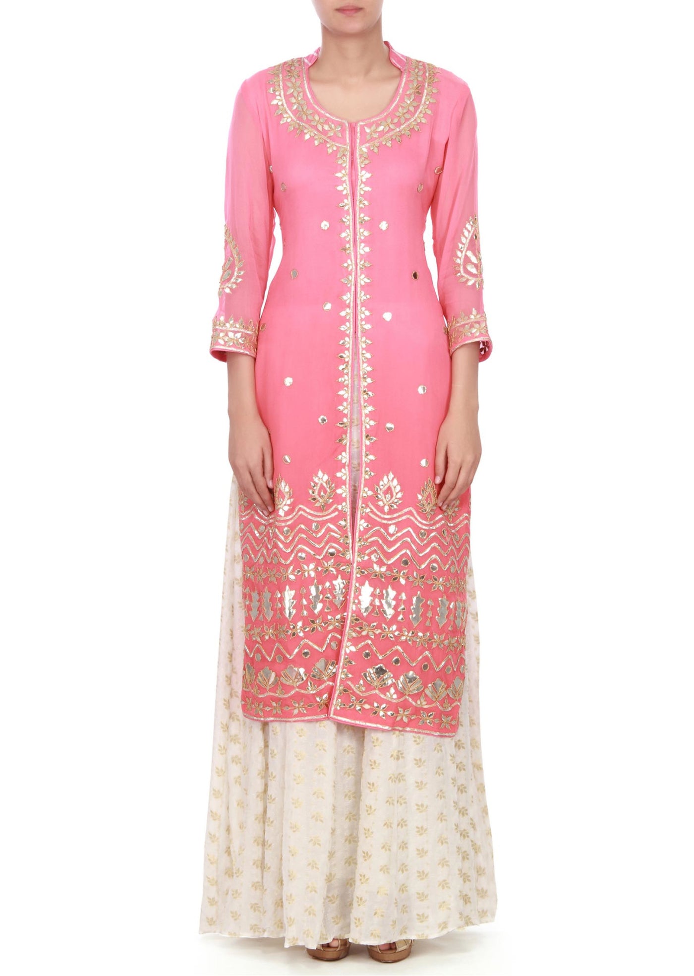 Pink straight suit - Indian Clothing in Denver, CO, Aurora, CO, Boulder, CO, Fort Collins, CO, Colorado Springs, CO, Parker, CO, Highlands Ranch, CO, Cherry Creek, CO, Centennial, CO, and Longmont, CO. Nationwide shipping USA - India Fashion X