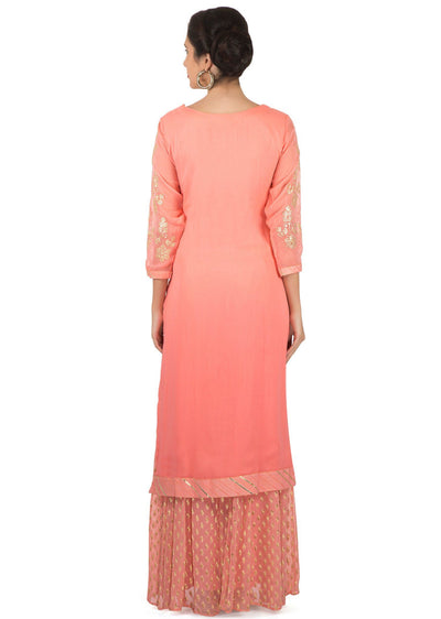 Candy Pink Palazzo Suit - Indian Clothing in Denver, CO, Aurora, CO, Boulder, CO, Fort Collins, CO, Colorado Springs, CO, Parker, CO, Highlands Ranch, CO, Cherry Creek, CO, Centennial, CO, and Longmont, CO. Nationwide shipping USA - India Fashion X