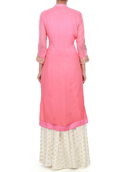 Pink straight suit - Indian Clothing in Denver, CO, Aurora, CO, Boulder, CO, Fort Collins, CO, Colorado Springs, CO, Parker, CO, Highlands Ranch, CO, Cherry Creek, CO, Centennial, CO, and Longmont, CO. Nationwide shipping USA - India Fashion X