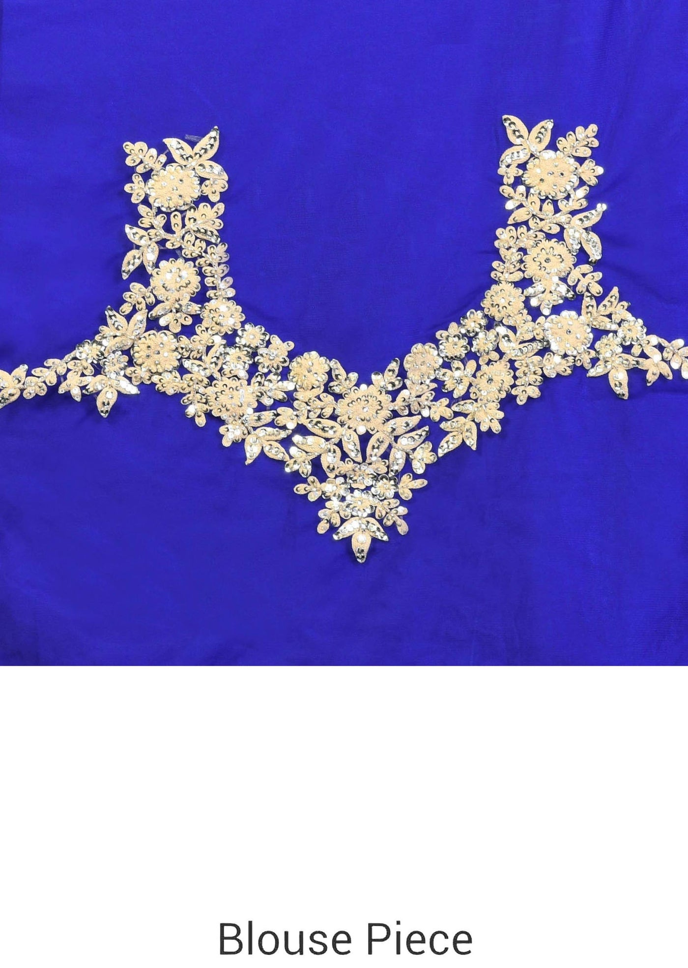 Royal blue lehenga in raw silk with resham and dori embroidery - Indian Clothing in Denver, CO, Aurora, CO, Boulder, CO, Fort Collins, CO, Colorado Springs, CO, Parker, CO, Highlands Ranch, CO, Cherry Creek, CO, Centennial, CO, and Longmont, CO. Nationwide shipping USA - India Fashion X