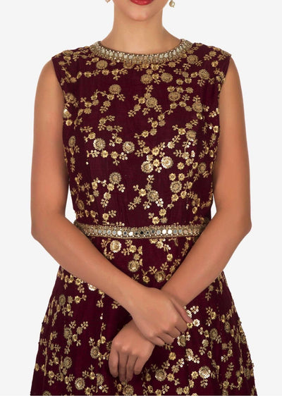 Deep maroon suit - Indian Clothing in Denver, CO, Aurora, CO, Boulder, CO, Fort Collins, CO, Colorado Springs, CO, Parker, CO, Highlands Ranch, CO, Cherry Creek, CO, Centennial, CO, and Longmont, CO. Nationwide shipping USA - India Fashion X