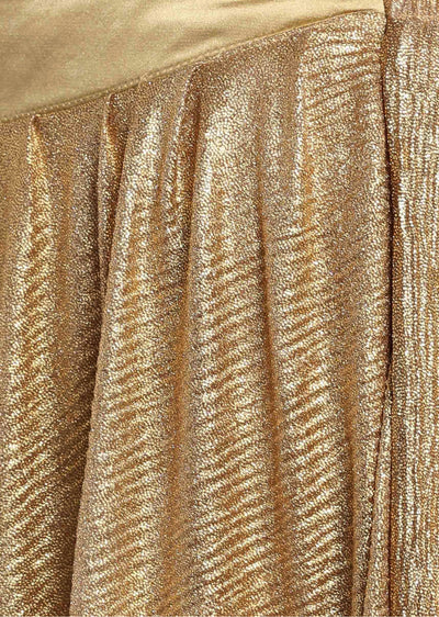 Rani pink crop top blouse in rani pink with gold shimmer skirt Indian Clothing in Denver, CO, Aurora, CO, Boulder, CO, Fort Collins, CO, Colorado Springs, CO, Parker, CO, Highlands Ranch, CO, Cherry Creek, CO, Centennial, CO, and Longmont, CO. NATIONWIDE SHIPPING USA- India Fashion X