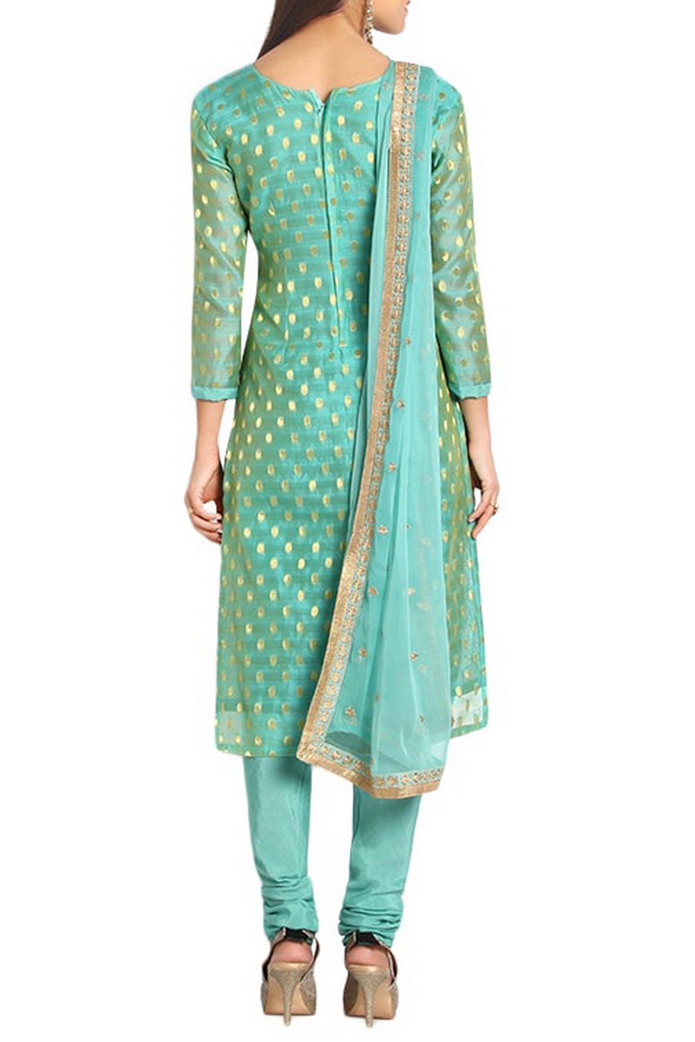 Turquoise Blue Suit Set - Indian Clothing in Denver, CO, Aurora, CO, Boulder, CO, Fort Collins, CO, Colorado Springs, CO, Parker, CO, Highlands Ranch, CO, Cherry Creek, CO, Centennial, CO, and Longmont, CO. Nationwide shipping USA - India Fashion X