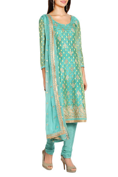 Turquoise Blue Suit Set - Indian Clothing in Denver, CO, Aurora, CO, Boulder, CO, Fort Collins, CO, Colorado Springs, CO, Parker, CO, Highlands Ranch, CO, Cherry Creek, CO, Centennial, CO, and Longmont, CO. Nationwide shipping USA - India Fashion X