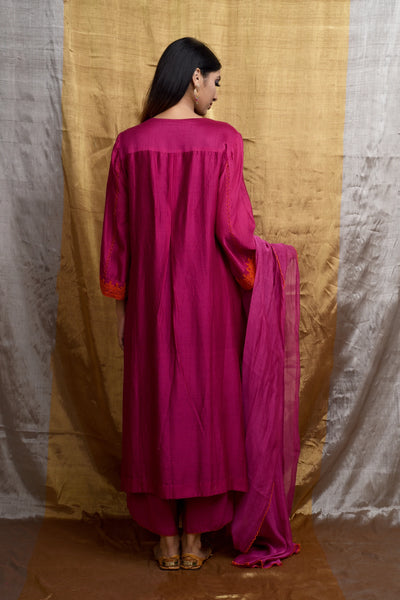 Fuchsia kurta Set - Indian Clothing in Denver, CO, Aurora, CO, Boulder, CO, Fort Collins, CO, Colorado Springs, CO, Parker, CO, Highlands Ranch, CO, Cherry Creek, CO, Centennial, CO, and Longmont, CO. Nationwide shipping USA - India Fashion X