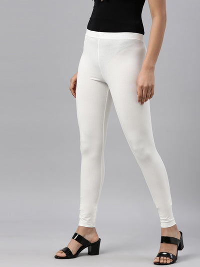 White Tights Leggings - Indian Clothing in Denver, CO, Aurora, CO, Boulder, CO, Fort Collins, CO, Colorado Springs, CO, Parker, CO, Highlands Ranch, CO, Cherry Creek, CO, Centennial, CO, and Longmont, CO. Nationwide shipping USA - India Fashion X