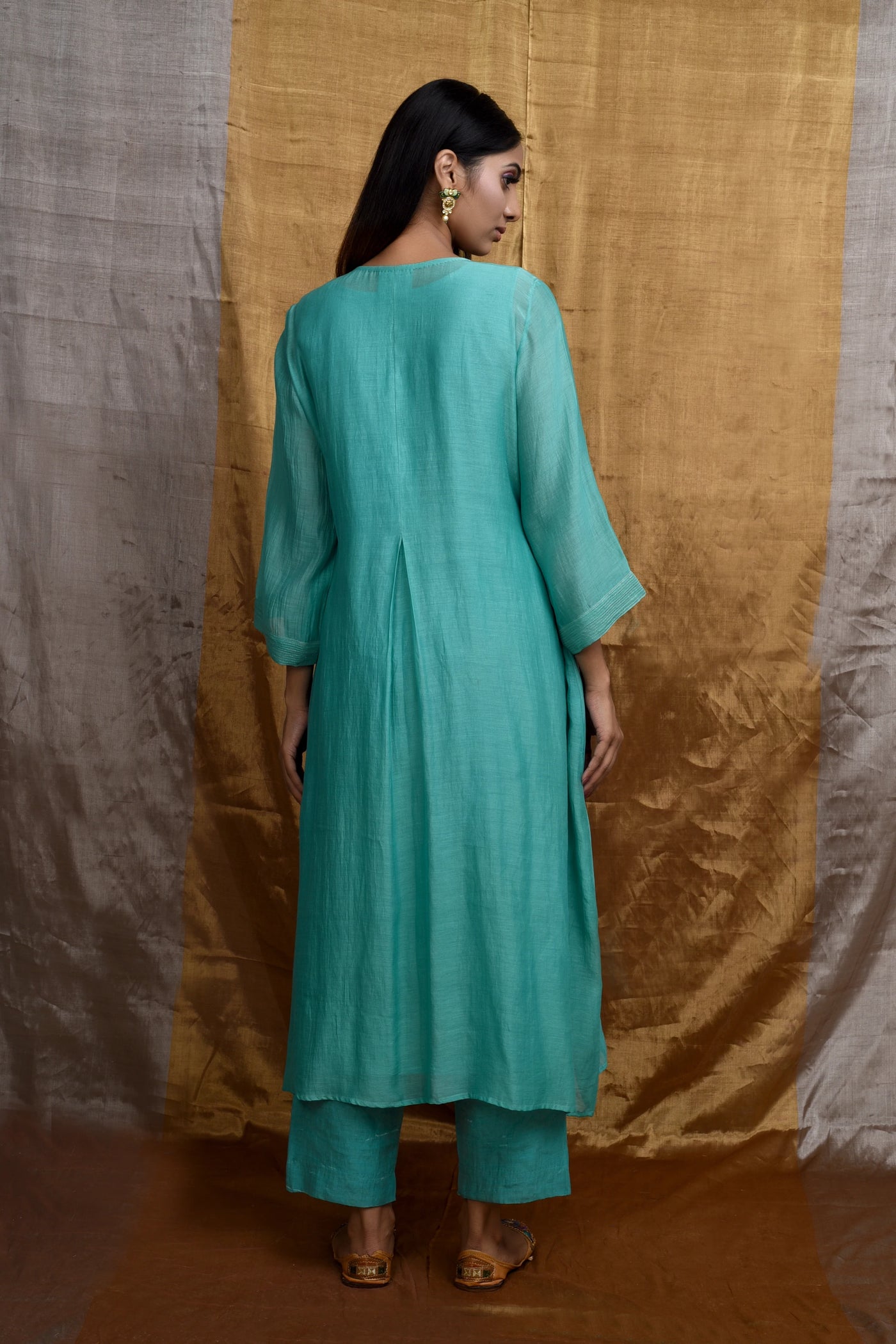 Turquoise kurta Set - Indian Clothing in Denver, CO, Aurora, CO, Boulder, CO, Fort Collins, CO, Colorado Springs, CO, Parker, CO, Highlands Ranch, CO, Cherry Creek, CO, Centennial, CO, and Longmont, CO. Nationwide shipping USA - India Fashion X