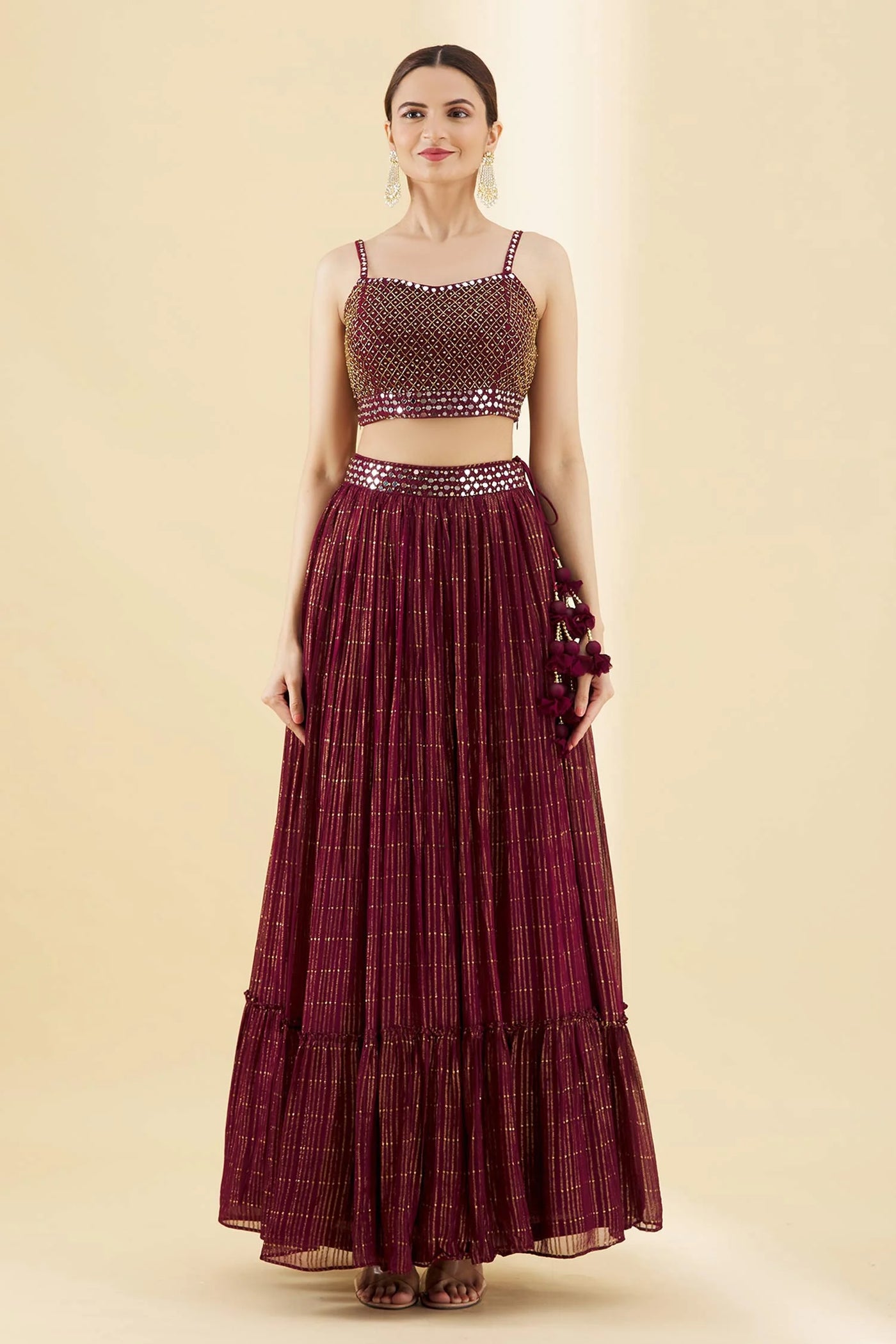Purple Net Georgette Lehenga Indian Clothing in Denver, CO, Aurora, CO, Boulder, CO, Fort Collins, CO, Colorado Springs, CO, Parker, CO, Highlands Ranch, CO, Cherry Creek, CO, Centennial, CO, and Longmont, CO. NATIONWIDE SHIPPING USA- India Fashion X