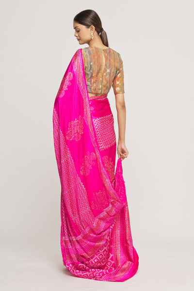 Pink Madras Silk Saree - Indian Clothing in Denver, CO, Aurora, CO, Boulder, CO, Fort Collins, CO, Colorado Springs, CO, Parker, CO, Highlands Ranch, CO, Cherry Creek, CO, Centennial, CO, and Longmont, CO. Nationwide shipping USA - India Fashion X