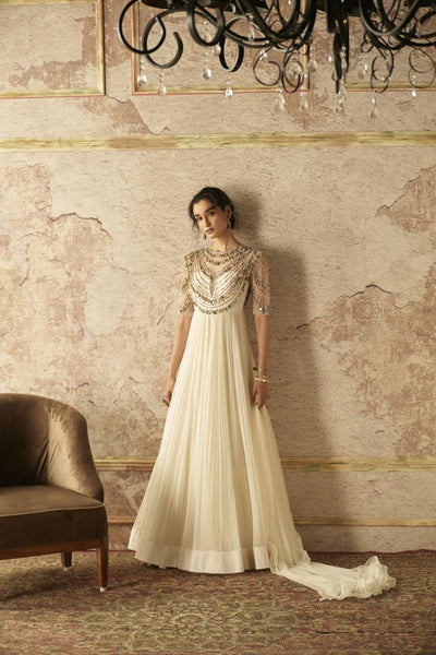Ivory Aliza Anarkali Set Indian Clothing in Denver, CO, Aurora, CO, Boulder, CO, Fort Collins, CO, Colorado Springs, CO, Parker, CO, Highlands Ranch, CO, Cherry Creek, CO, Centennial, CO, and Longmont, CO. NATIONWIDE SHIPPING USA- India Fashion X