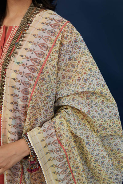 Brick Red Cotton Kurta Set - Indian Clothing in Denver, CO, Aurora, CO, Boulder, CO, Fort Collins, CO, Colorado Springs, CO, Parker, CO, Highlands Ranch, CO, Cherry Creek, CO, Centennial, CO, and Longmont, CO. Nationwide shipping USA - India Fashion X