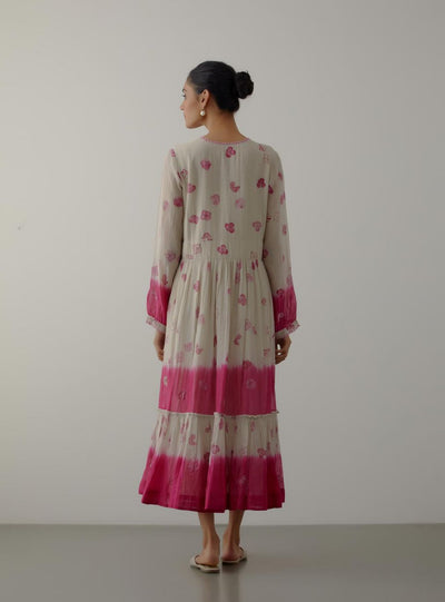 Pink Summer Petal Dress - Indian Clothing in Denver, CO, Aurora, CO, Boulder, CO, Fort Collins, CO, Colorado Springs, CO, Parker, CO, Highlands Ranch, CO, Cherry Creek, CO, Centennial, CO, and Longmont, CO. Nationwide shipping USA - India Fashion X