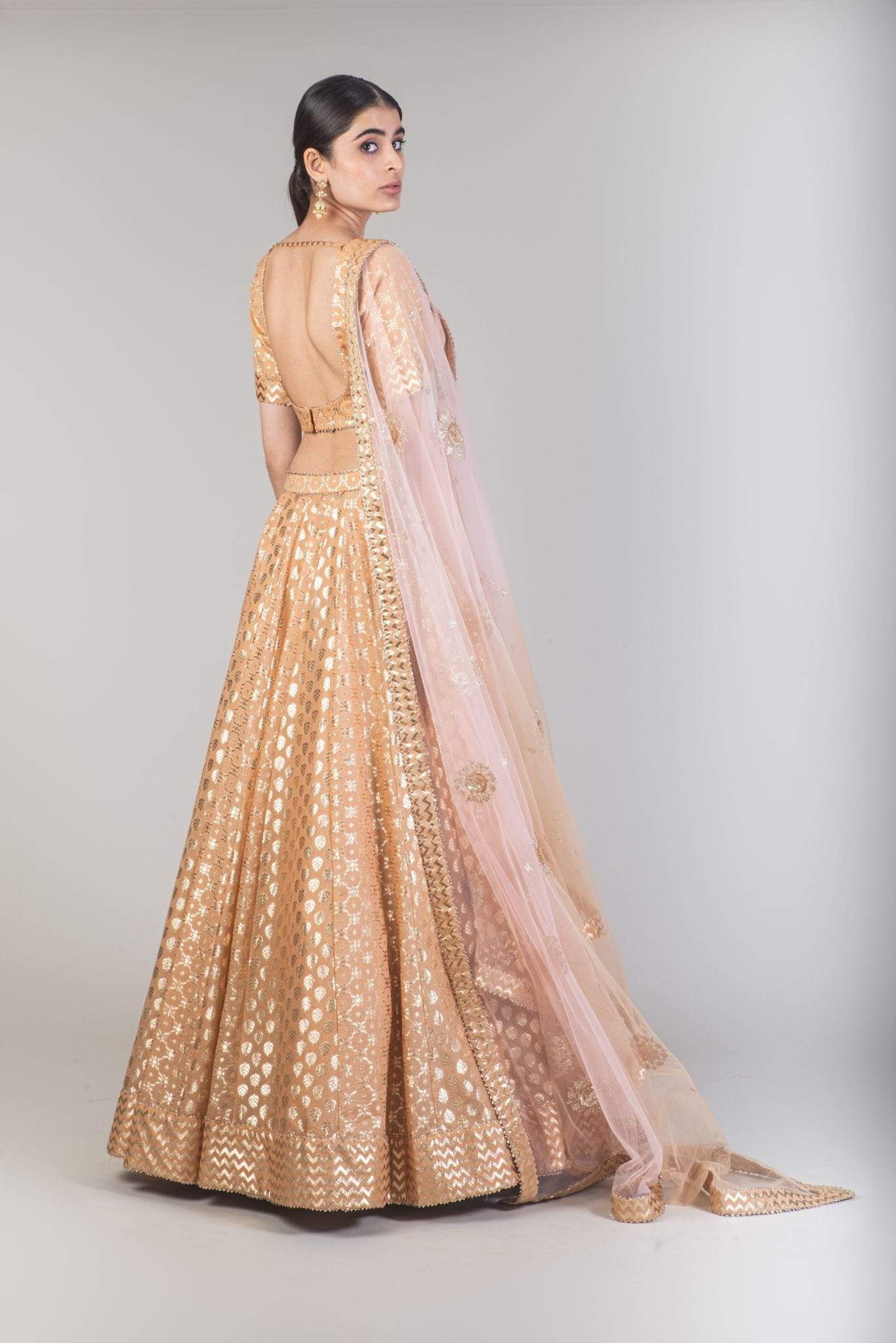 Gold Banarasi Lehenga Indian Clothing in Denver, CO, Aurora, CO, Boulder, CO, Fort Collins, CO, Colorado Springs, CO, Parker, CO, Highlands Ranch, CO, Cherry Creek, CO, Centennial, CO, and Longmont, CO. NATIONWIDE SHIPPING USA- India Fashion X