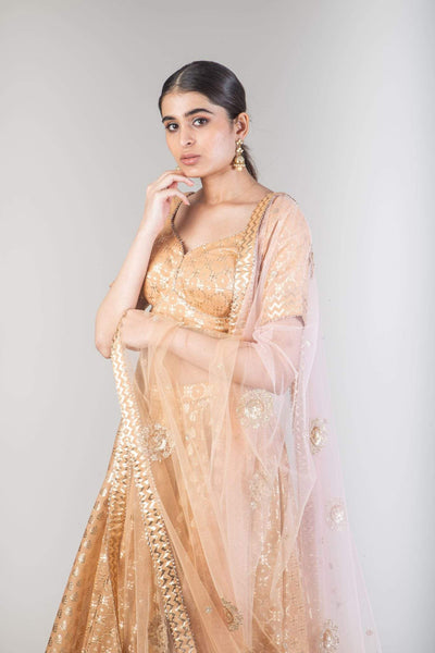 Gold Banarasi Lehenga Indian Clothing in Denver, CO, Aurora, CO, Boulder, CO, Fort Collins, CO, Colorado Springs, CO, Parker, CO, Highlands Ranch, CO, Cherry Creek, CO, Centennial, CO, and Longmont, CO. NATIONWIDE SHIPPING USA- India Fashion X