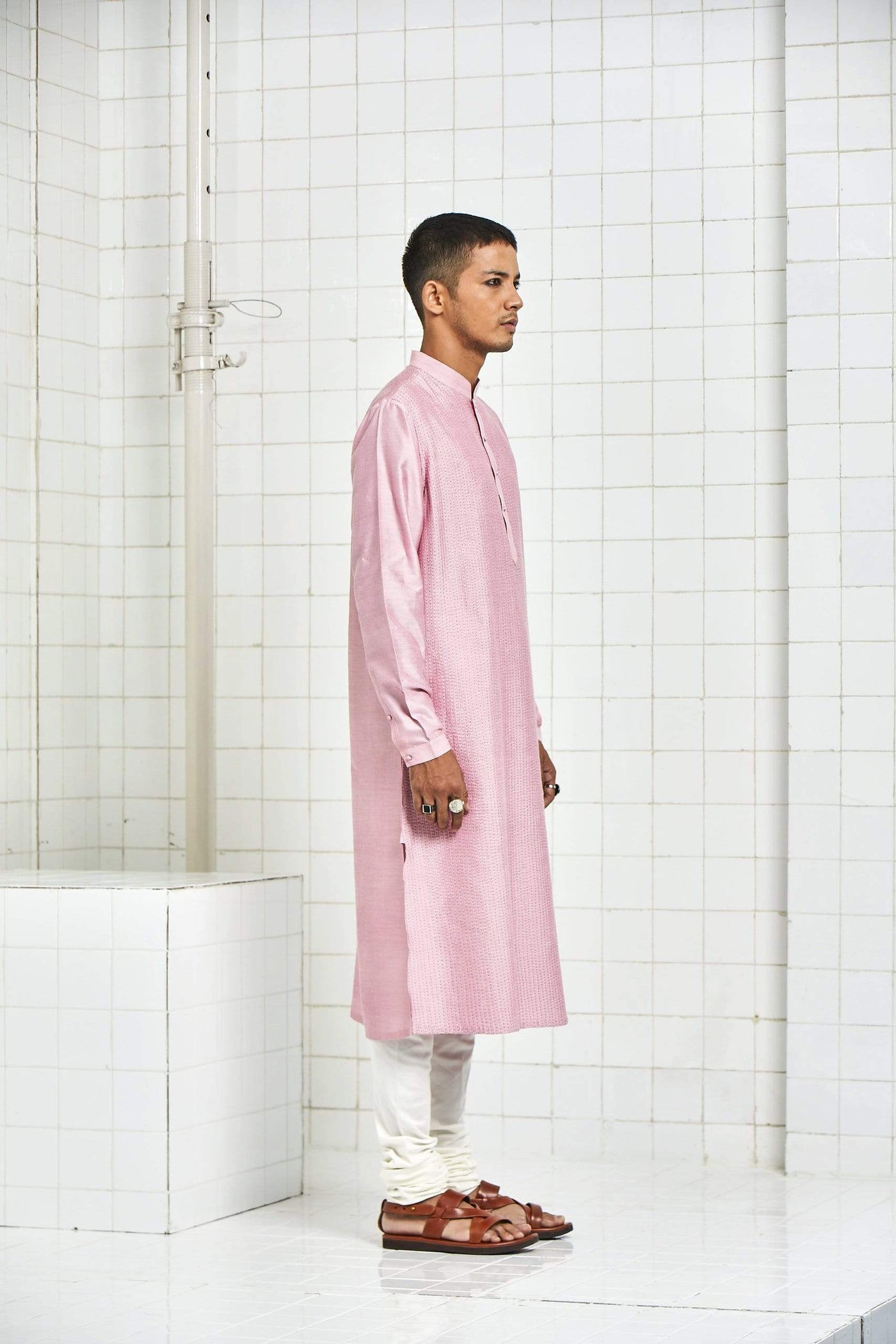 Pink Pintuck Kurta Set Indian Clothing in Denver, CO, Aurora, CO, Boulder, CO, Fort Collins, CO, Colorado Springs, CO, Parker, CO, Highlands Ranch, CO, Cherry Creek, CO, Centennial, CO, and Longmont, CO. NATIONWIDE SHIPPING USA- India Fashion X
