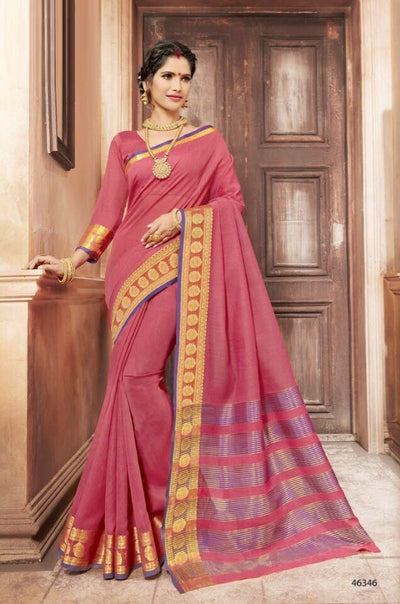 Khadi Faux Silk Saree Collection- light pink - Indian Clothing in Denver, CO, Aurora, CO, Boulder, CO, Fort Collins, CO, Colorado Springs, CO, Parker, CO, Highlands Ranch, CO, Cherry Creek, CO, Centennial, CO, and Longmont, CO. Nationwide shipping USA - India Fashion X