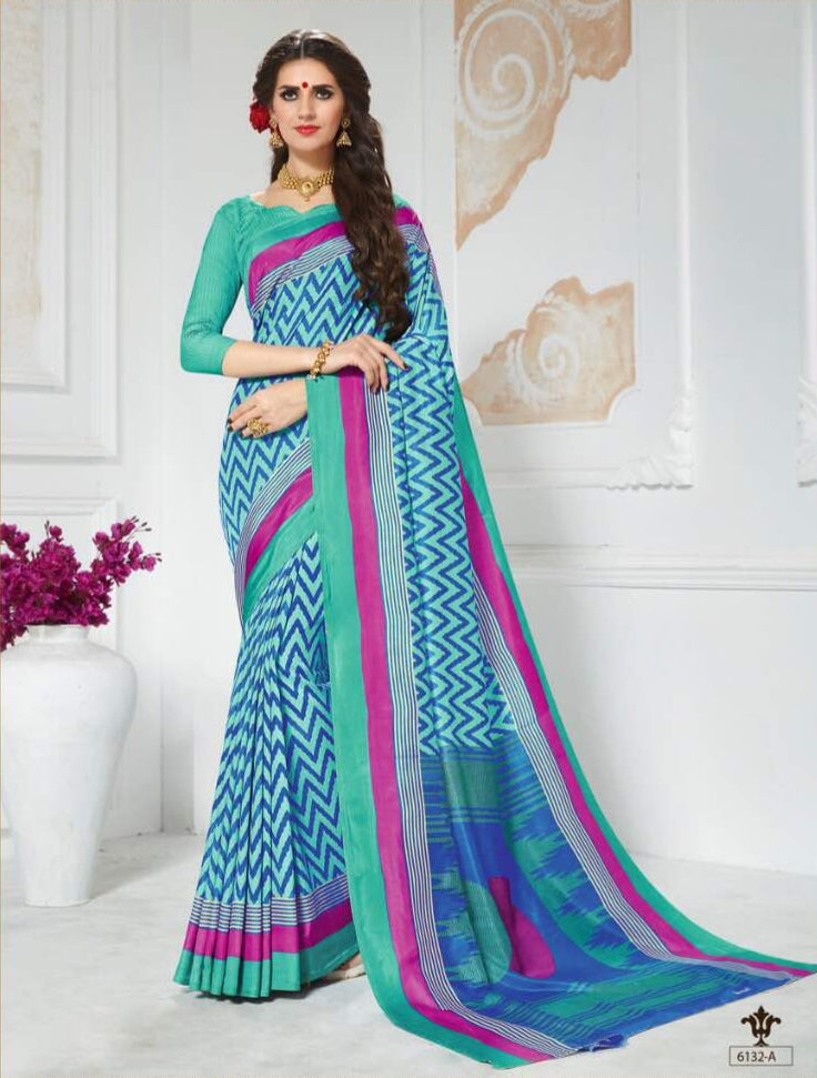 Vinamrita Faux Saree Collection- teal - Indian Clothing in Denver, CO, Aurora, CO, Boulder, CO, Fort Collins, CO, Colorado Springs, CO, Parker, CO, Highlands Ranch, CO, Cherry Creek, CO, Centennial, CO, and Longmont, CO. Nationwide shipping USA - India Fashion X