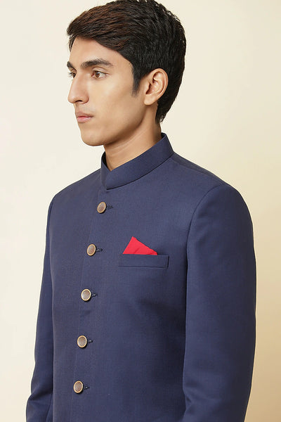 Navy Blue Sherwani Set Indian Clothing in Denver, CO, Aurora, CO, Boulder, CO, Fort Collins, CO, Colorado Springs, CO, Parker, CO, Highlands Ranch, CO, Cherry Creek, CO, Centennial, CO, and Longmont, CO. NATIONWIDE SHIPPING USA- India Fashion X