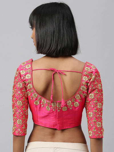 Pink Silk Saree Blouse Indian Clothing in Denver, CO, Aurora, CO, Boulder, CO, Fort Collins, CO, Colorado Springs, CO, Parker, CO, Highlands Ranch, CO, Cherry Creek, CO, Centennial, CO, and Longmont, CO. NATIONWIDE SHIPPING USA- India Fashion X