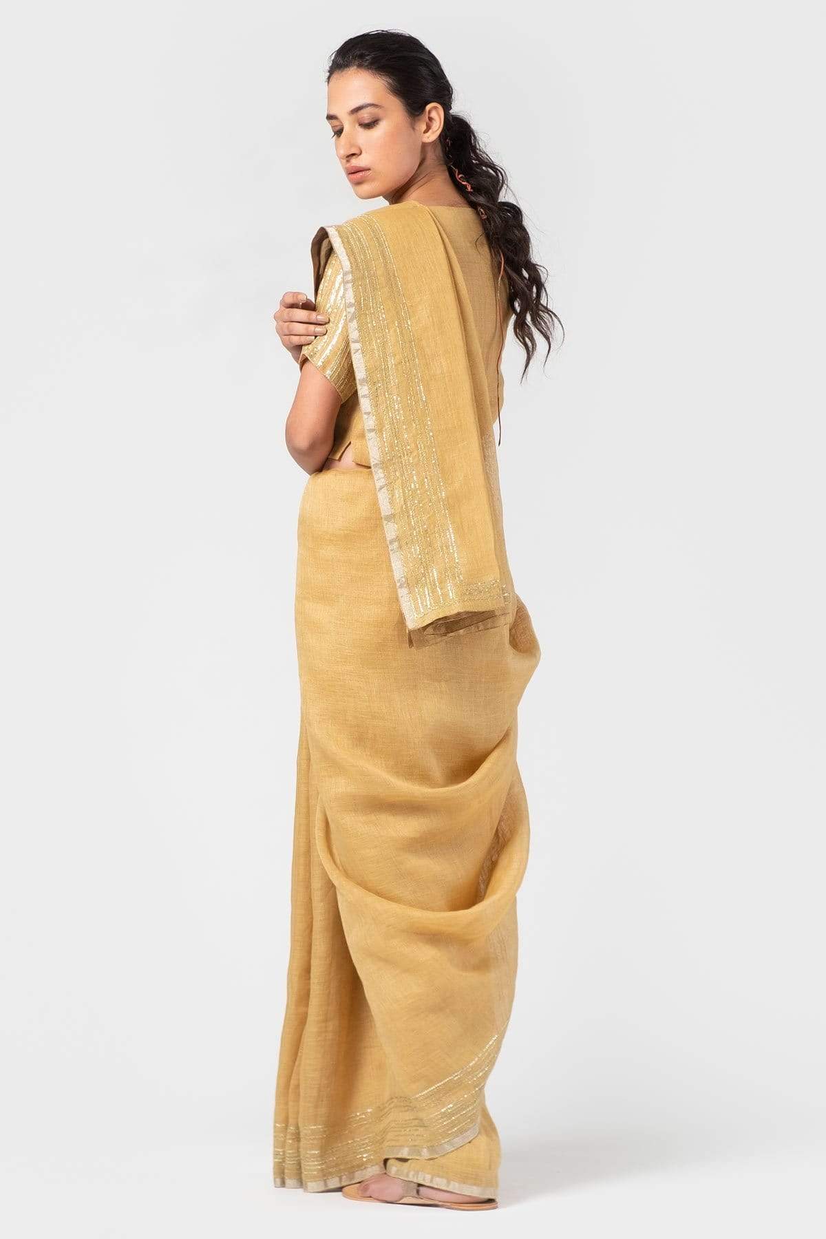 Evening Linen Saree Indian Clothing in Denver, CO, Aurora, CO, Boulder, CO, Fort Collins, CO, Colorado Springs, CO, Parker, CO, Highlands Ranch, CO, Cherry Creek, CO, Centennial, CO, and Longmont, CO. NATIONWIDE SHIPPING USA- India Fashion X