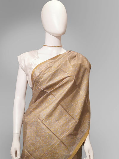 Saree in Yellow, Bronze and Gold in Traditional Print Indian Clothing in Denver, CO, Aurora, CO, Boulder, CO, Fort Collins, CO, Colorado Springs, CO, Parker, CO, Highlands Ranch, CO, Cherry Creek, CO, Centennial, CO, and Longmont, CO. NATIONWIDE SHIPPING USA- India Fashion X