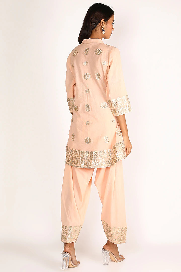 Peach Embroidered Salwar Kameez - Indian Clothing in Denver, CO, Aurora, CO, Boulder, CO, Fort Collins, CO, Colorado Springs, CO, Parker, CO, Highlands Ranch, CO, Cherry Creek, CO, Centennial, CO, and Longmont, CO. Nationwide shipping USA - India Fashion X