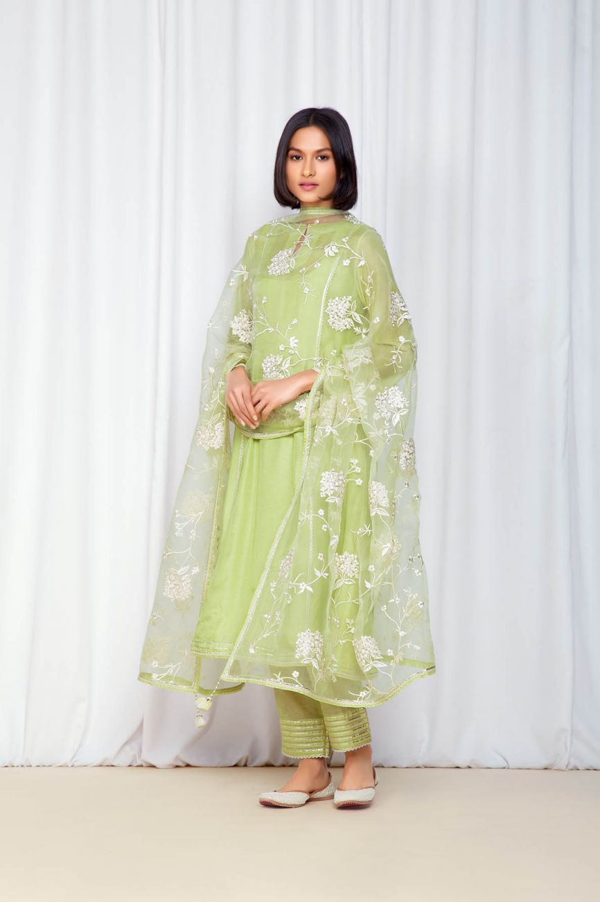 Pistachio Green Kurta Set Indian Clothing in Denver, CO, Aurora, CO, Boulder, CO, Fort Collins, CO, Colorado Springs, CO, Parker, CO, Highlands Ranch, CO, Cherry Creek, CO, Centennial, CO, and Longmont, CO. NATIONWIDE SHIPPING USA- India Fashion X