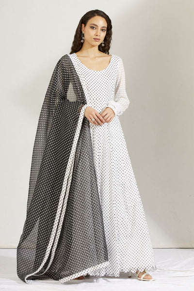 Polka Dot Kurta Set - Indian Clothing in Denver, CO, Aurora, CO, Boulder, CO, Fort Collins, CO, Colorado Springs, CO, Parker, CO, Highlands Ranch, CO, Cherry Creek, CO, Centennial, CO, and Longmont, CO. Nationwide shipping USA - India Fashion X