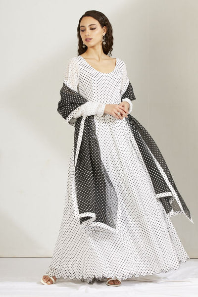Polka Dot Kurta Set - Indian Clothing in Denver, CO, Aurora, CO, Boulder, CO, Fort Collins, CO, Colorado Springs, CO, Parker, CO, Highlands Ranch, CO, Cherry Creek, CO, Centennial, CO, and Longmont, CO. Nationwide shipping USA - India Fashion X