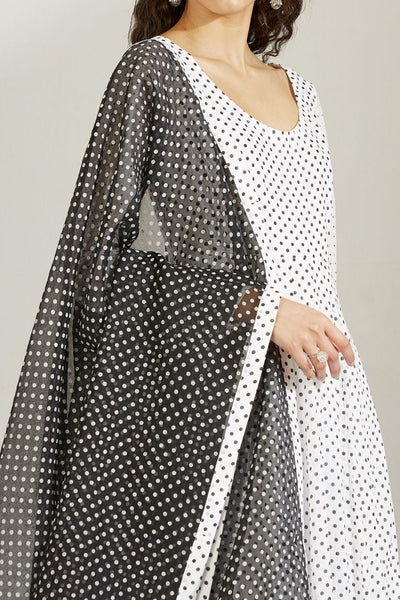 Polka Dot Kurta Set - Indian Clothing in Denver, CO, Aurora, CO, Boulder, CO, Fort Collins, CO, Colorado Springs, CO, Parker, CO, Highlands Ranch, CO, Cherry Creek, CO, Centennial, CO, and Longmont, CO. Nationwide shipping USA - India Fashion X
