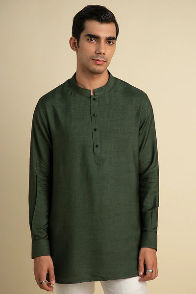 Emerald Green Short Kurta Indian Clothing in Denver, CO, Aurora, CO, Boulder, CO, Fort Collins, CO, Colorado Springs, CO, Parker, CO, Highlands Ranch, CO, Cherry Creek, CO, Centennial, CO, and Longmont, CO. NATIONWIDE SHIPPING USA- India Fashion X