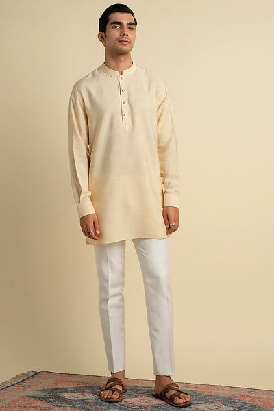 Beige Short Kurta Indian Clothing in Denver, CO, Aurora, CO, Boulder, CO, Fort Collins, CO, Colorado Springs, CO, Parker, CO, Highlands Ranch, CO, Cherry Creek, CO, Centennial, CO, and Longmont, CO. NATIONWIDE SHIPPING USA- India Fashion X