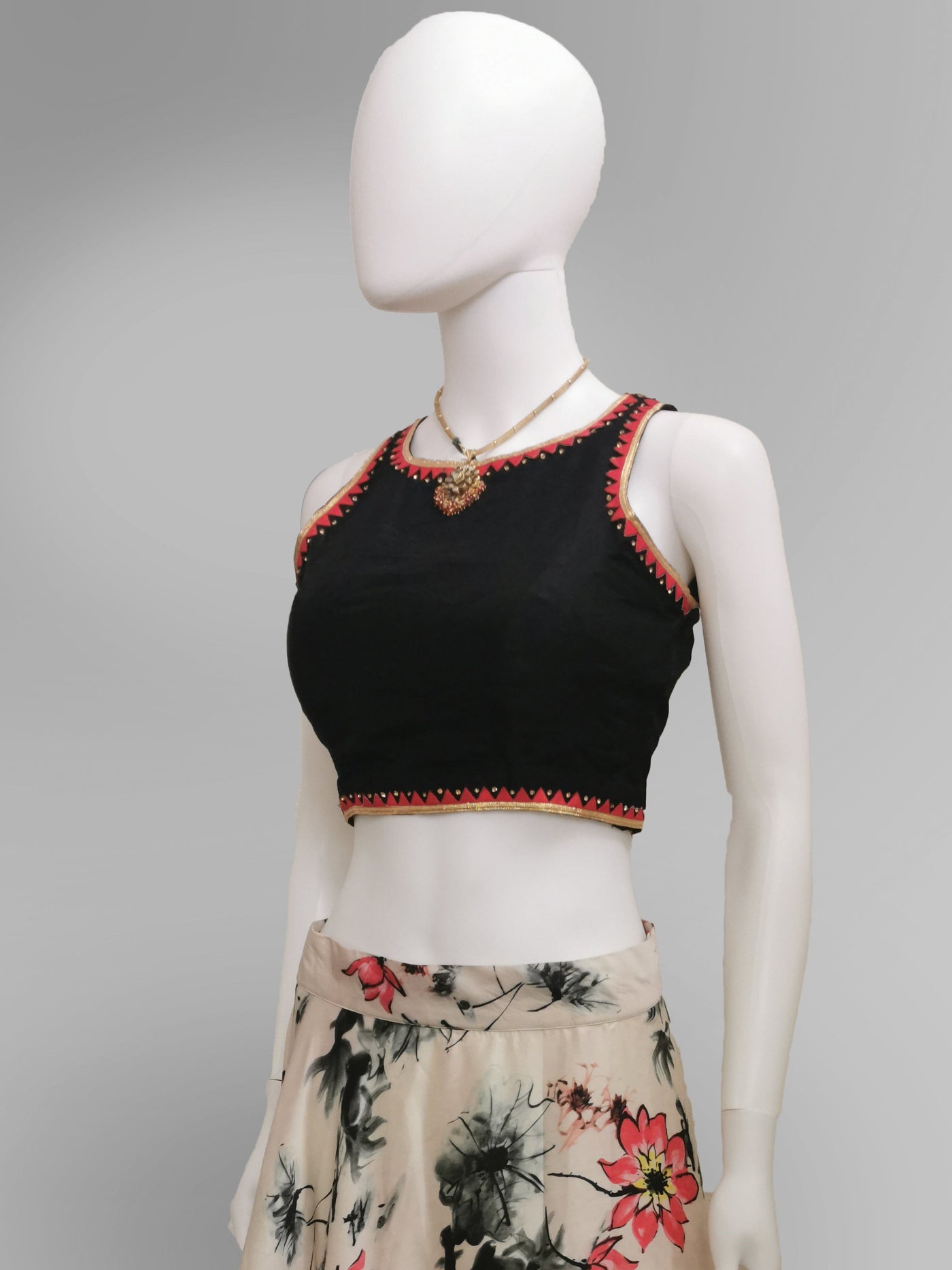 Oriental Floral Lehenga - Indian Clothing in Denver, CO, Aurora, CO, Boulder, CO, Fort Collins, CO, Colorado Springs, CO, Parker, CO, Highlands Ranch, CO, Cherry Creek, CO, Centennial, CO, and Longmont, CO. Nationwide shipping USA - India Fashion X