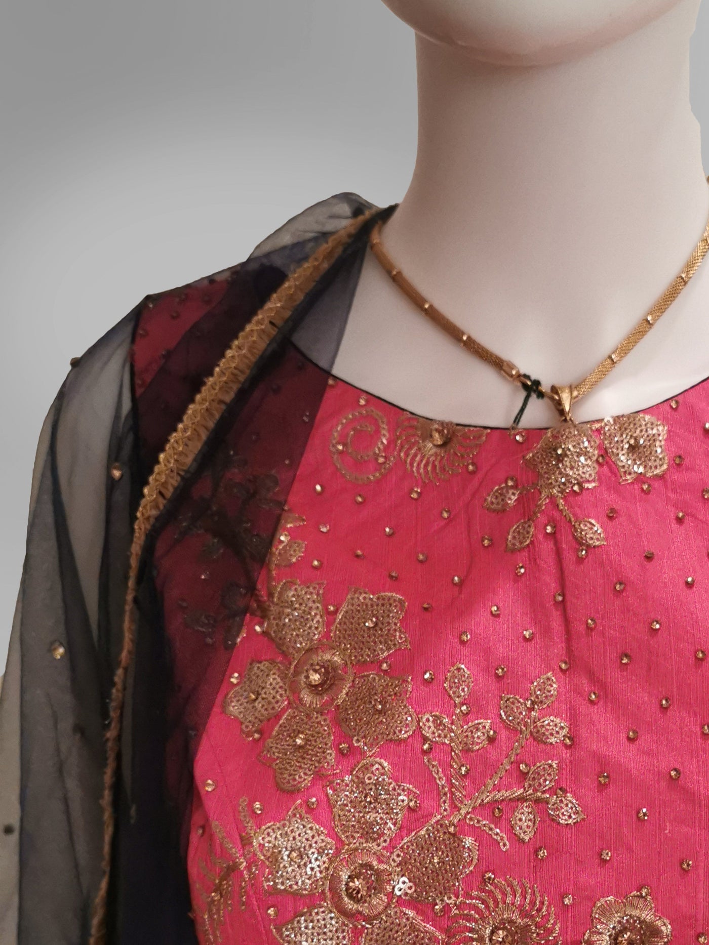 Lehenga in Pure Silk Navy - Indian Clothing in Denver, CO, Aurora, CO, Boulder, CO, Fort Collins, CO, Colorado Springs, CO, Parker, CO, Highlands Ranch, CO, Cherry Creek, CO, Centennial, CO, and Longmont, CO. Nationwide shipping USA - India Fashion X